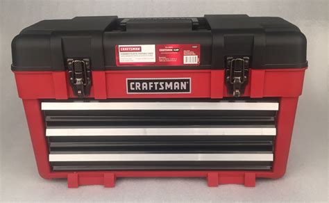 3 tier craftsman metal tool box|craftsman three drawer tool chest.